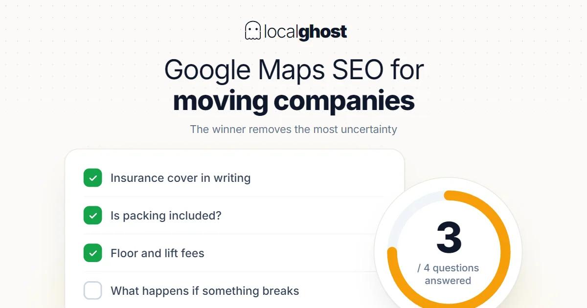 Cover: Google Maps SEO for Moving Companies