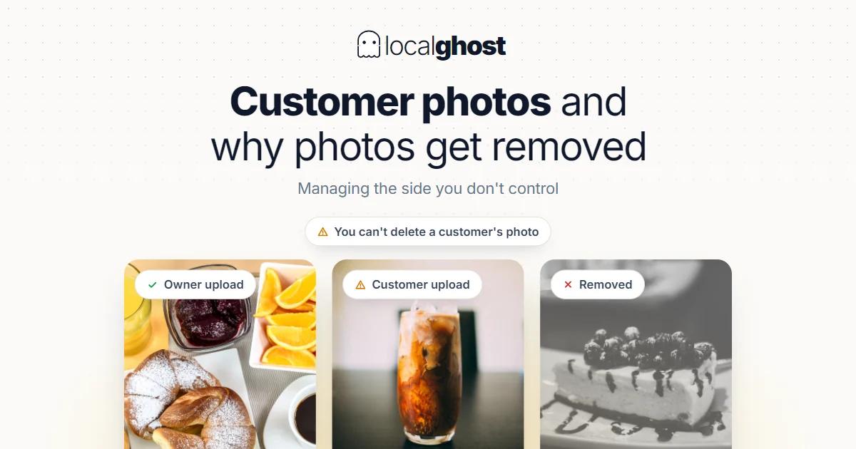 Cover: Customer Photos and Why Photos Get Removed
