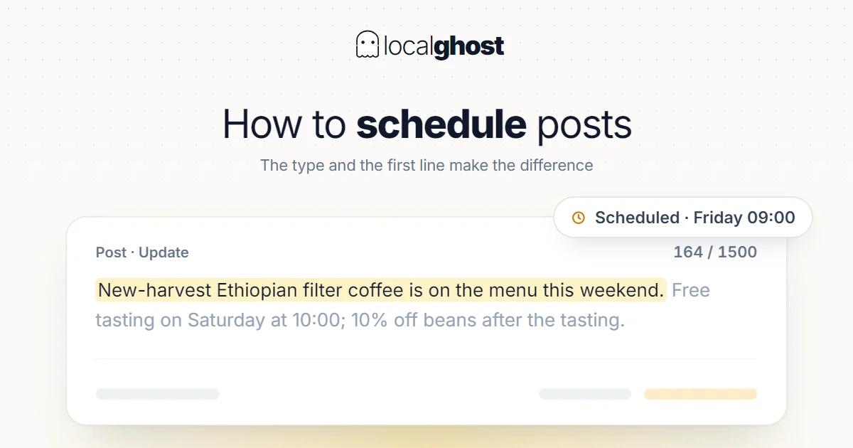 Cover: How to Schedule Posts