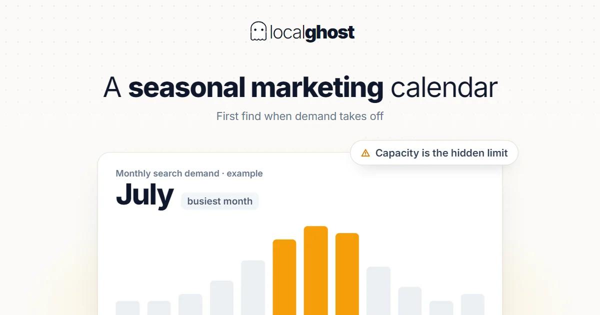 Cover: Seasonal Marketing for Local Businesses