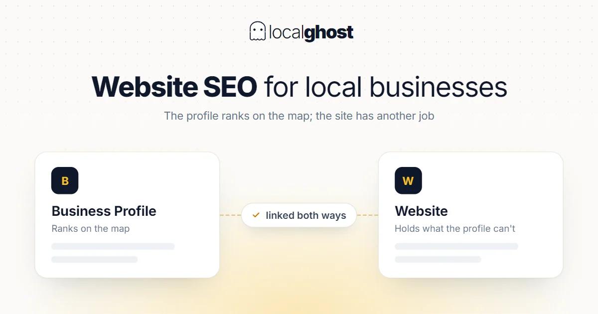 Cover: Website SEO for Local Businesses