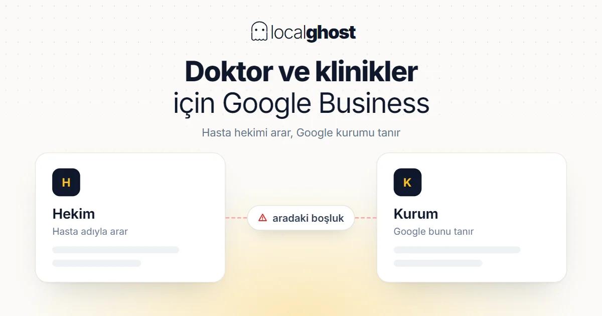 Kapak: Doktor ve Klinikler İçin Google Business Optimizasyonu