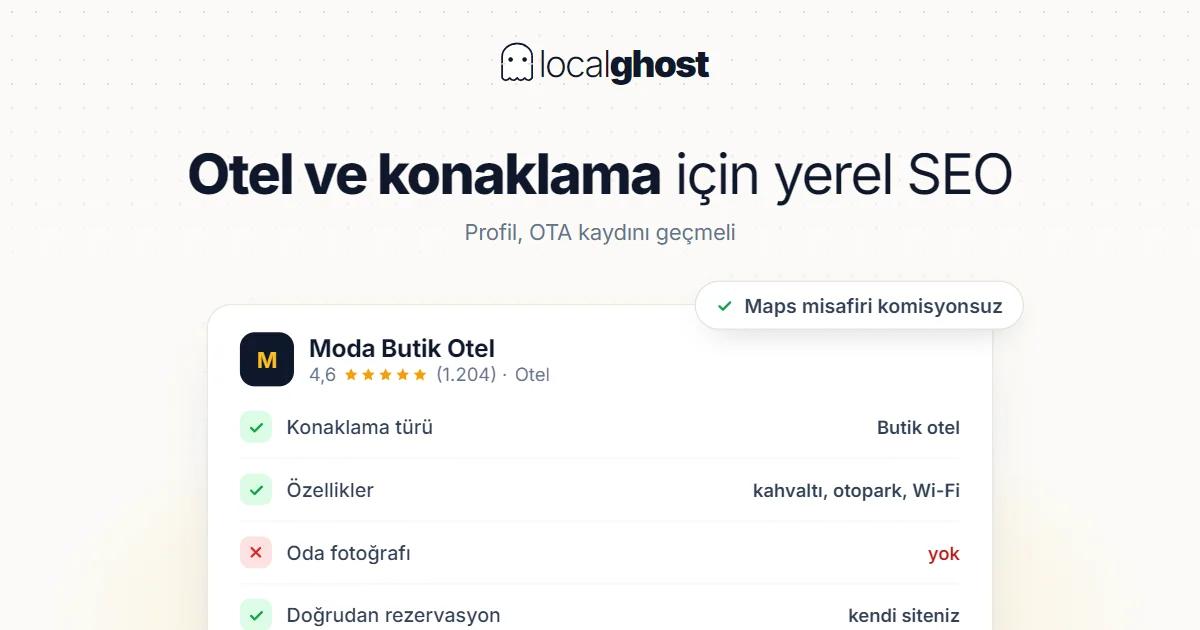 Kapak: Otel ve Konaklama Tesisleri İçin Yerel SEO