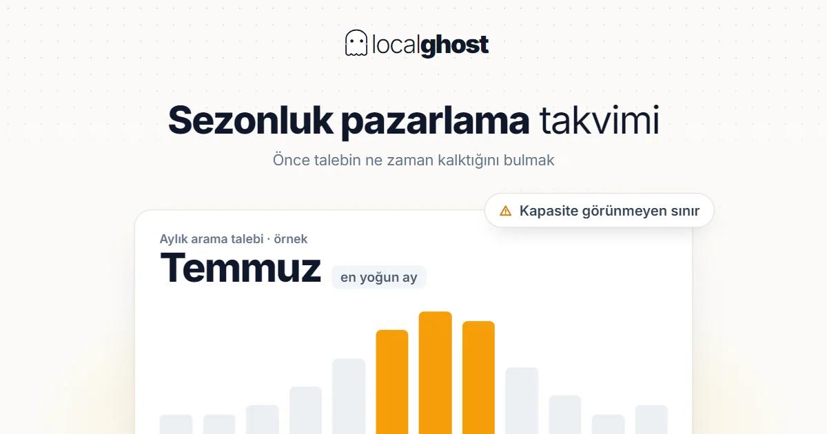 Kapak: Sezonluk Pazarlama: Yerel İşletmeler İçin Takvim