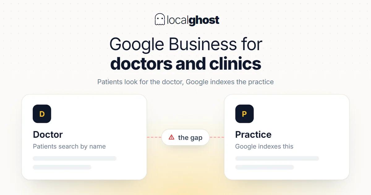 Cover: Google Business Optimization for Doctors and Clinics