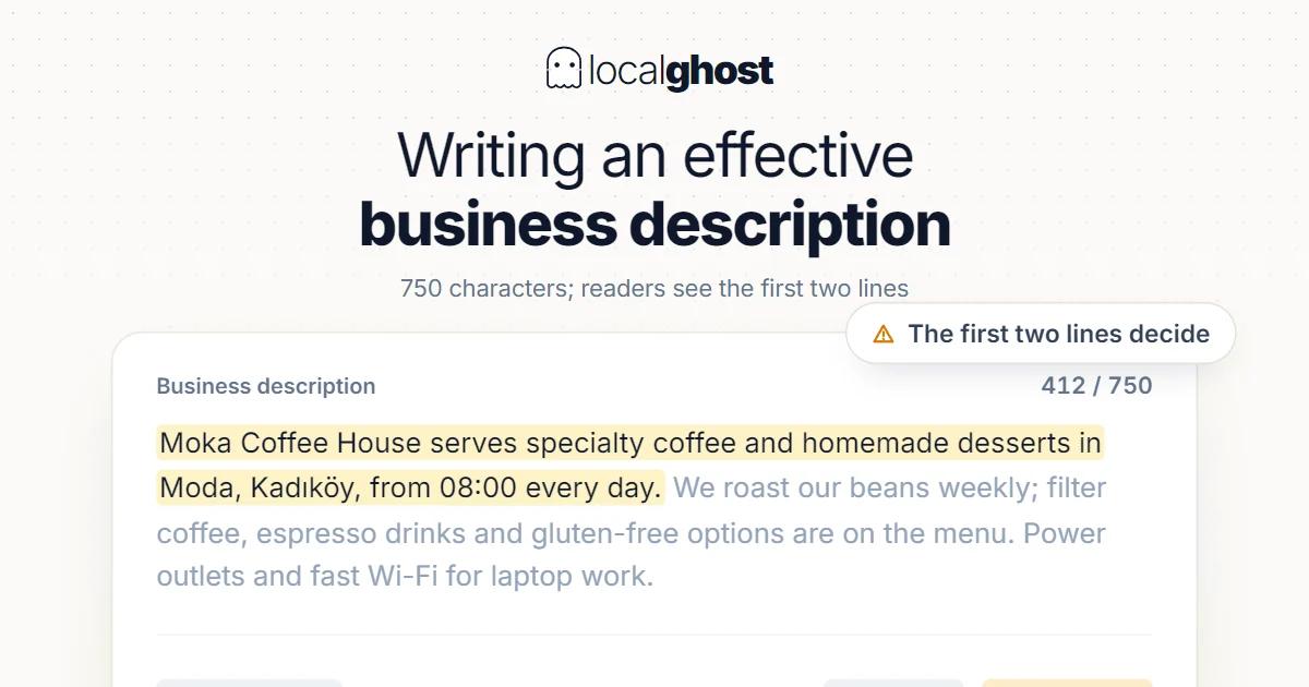 Cover: How to Write an Effective Google Business Description