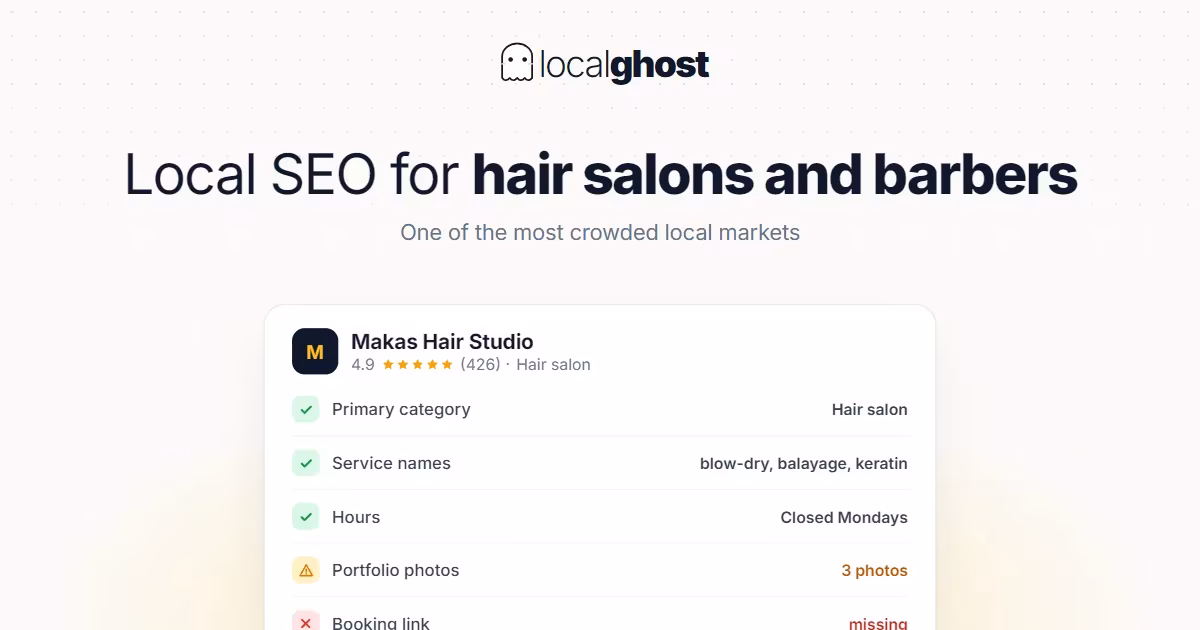 Cover: Local SEO Strategies for Hair Salons and Barber Shops