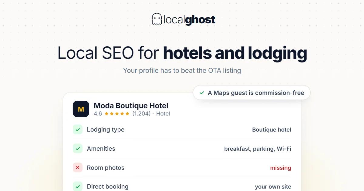 Cover: Local SEO for Hotels and Accommodation